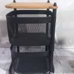 جا پیازی 2 طبقه مربع چوب دار