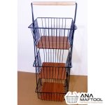 جاپیازی 3 طبقه دسته چوب مدل نازنین